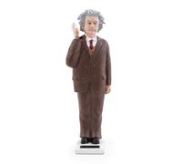 Kikkerland Statue solaire Einstein – Alimentée par les rayons du soleil – Marron 16,5×3,8×3,8 cm