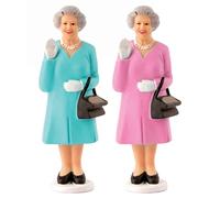 Kikkerland Solar Queen Waving Figurine Home Office Display Novelty Decor