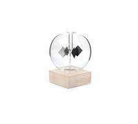 Kikkerland ST85 Radiomètre Solaire Hêtre/Verre/Acier Transparent 11,8 x 11,2 x 15,9 cm