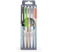 KIKKERLAND Stylos Retro Ensemble de 5, 4308-A, Noir, 5 Unité (Lot de 1)