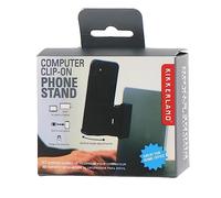 Kikkerland - Support à pince de téléphone pour ordinateur - Noir -