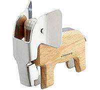 Kikkerland Tire-Bouchon en Forme d'elephant, Ouvre-Bouteille,Bois de Hêtre,Couleur Marron, 11,8x4,3x9,5 cm
