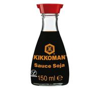 KIKKOMAN - Sauce Soja Authentique au Goût Intense, Parfaite pour Assaisonnement et Marinade (Carafe 150mL) - Le lot de 3