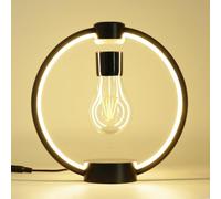 Kiko-ershaa Lampe Ampoule en Levitation Lampe de nuit flottante et tournante Lampe à ampoule LED à contrôle tactile Décoration pour chambre d'enfant Chambre à coucher Bureau Maison