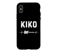 Kiko Guitare Battement De Coeur Musique Guitariste Coque pour iPhone X/XS