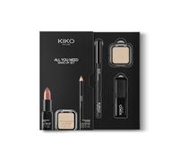 KIKO Milano All You Need Make Up Set, Kit De Maquillage : Rouge À Lèvres, Ombre À Paupières Et Crayon Yeux