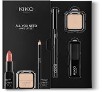 Kiko Milano All You Need Make Up Set, Kit De Maquillage : Rouge À Lèvres, Ombre À Paupières Et Crayon Yeux Rouge
