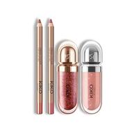 KIKO Milano Creamy Colour Comfort Lip Liner 21, Creamy Colour Comfort Lip Liner 05 Long-lasting Lip Pencil, 3D Hydra Lipgloss 44 and 3D Hydra Lipgloss 20 | Softening lip gloss for a 3D look