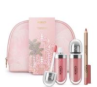 KIKO Milano Threads Of Time Gloss It Up Lip Kit, Coffret Cadeau Lèvres: 2 Brillants À Lèvres Hydratants Et Crayon À Lèvres Crémeux