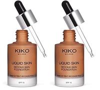 KIKO Milano Liquid Skin Second Skin Foundation 12 | Fond de Teint Fluide Effet Seconde Peau (Lot de 2)
