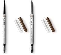 KIKO Milano Micro Precision Eyebrow Pencil 05, Crayon À Sourcils Automatique Avec Pointe Haute Précision (Lot de 2)