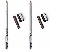 KIKO Milano Precision Eyebrow Pencil 01, Crayon À Sourcils Avec Formule Dure Micro-Précision Et Peigne Séparateur (Lot de 2)