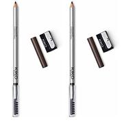 KIKO Milano Precision Eyebrow Pencil 02, Crayon À Sourcils Avec Formule Dure Micro-Précision Et Peigne Séparateur (Lot de 2)