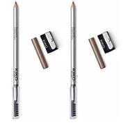 KIKO Milano Precision Eyebrow Pencil 03, Crayon À Sourcils Avec Formule Dure Micro-Précision Et Peigne Séparateur (Lot de 2)