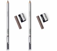 KIKO Milano Precision Eyebrow Pencil 06, Crayon À Sourcils Avec Formule Dure Micro-Précision Et Peigne Séparateur (Lot de 2)