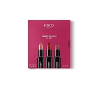 KIKO Milano Smart Fusion Lip Set - Teinte 02 | Coffret Lèvres | 3 Teintes | Crémeux Nourrissant | Fini Lumineux