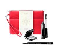 KIKO Milano Snow-Kissed Holiday Jingle Trio Eyes Gift Set, Coffret Cadeau Yeux: Mascara Effet Volumateur, Feutre Eye-Liner Et Ombre À Paupières Métallisée