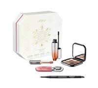 KIKO Milano Snow-Kissed Holiday Timeless Look Makeup Gift Set, Coffret Cadeau Maquillage: Mascara Effet Volumateur, Eye-Liner, Palette D'Ombres À Paupières, Brillant À Lèvres Et Rouge À Lèvres