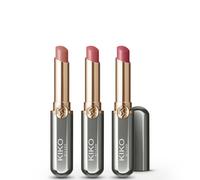 KIKO Milano Unlimited Perfection Lip Set 01, Kit de 3 rouges à lèvres crémeux, longue tenue et sans transfert