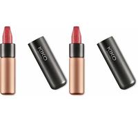 KIKO Milano Velvet Passion Matte Lipstick 316, Rouge À Lèvres Confortable, Couleur Mate (Lot de 2)