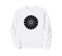 Kiku Chrysanthème Imperial Mon Black Oriental Art Sweatshirt