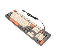 Kikumi 104 Touches Clavier câblé 3 Couleurs Clavier de Jeu Mignon USB Interface Business pour 7 8 10 11 pour OS X 104 CLÉS en Veux 3 COHEMENTS CHEET USB (Gris)