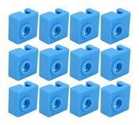 Kikumi 12 Pcs de Chaussettes en Silicone Bleu avec une Résistance à Haute Température, pour le Bloc de Chauffage MK7 / 8/9, Accessoires D'imprimante 3D Installer Easy Installer, une