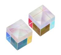 Kikumi 2PCS OPTICE Glass Prism Mini Réfraction Fantastique Lissage