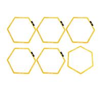 Kikumi 6pcs Hexagone Agile Anneau Polygone Entraîne D'entraînement Physique Hexagonal Sommier équipement de Football