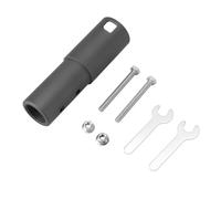 Kikumi Adaptateur D'antenne Parabolique, Adaptateur de Tube D'antenne Réglable à Angles Multiples, Kit de Montage sur Poteau