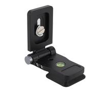 Kikumi Caméra Pliable Universelle L Support QR Plaque en Aluminium Caméra en Alliage en Alliage Vertical Montant de Commutation Horizontale avec 1/4 3/8 Pouces