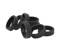 Kikumi Couvercle de Roue à Bagages, Couvertures de Protection en Silicone pour Les Valises, Couvercle de Protection des Roues pour Le Compartiment de Bagages Anti-approvisionnement (Noir)