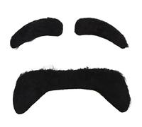 Kikumi Fake Mustaches Self Adhésif Faux Moustaches Festival des Sourcils Décoration de Fête de Cosplay