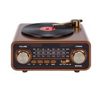 Kikumi Haut-Parleur Bluetooth Radio Rétro, AM FM SW Portable avec B | Corps ABS Vintage, Antenne Télescopique pour une Réception Claire, Batterie 2000 MAh pour le Camping et la Maison