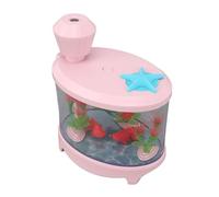 Kikumi Humidificateur Paysage Pour Aquarium - Ultra Sonore - USB - Faible Bruit - Huile Essentielle - Aromathérapie - Pour Voiture, Chambre à Coucher, Salle D'étude (Rose)