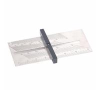 Kikumi Jauge Biseautée Réglable en Acier Inoxydable 304, Règle Coulissante Multifonctionnelle en Forme de T, Outil de Réglage pour le Travail du Bois