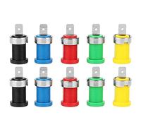 Kikumi Jeux Ps5, Réglage De La Poussière P3007 10 Pièces Prise Banane Couleur Mélangée Jack De 4,0 Mm Pour Sondes De Test De Montage Sur Panneau Prise Banane De 4 Mm