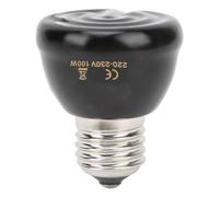 Kikumi Lampe Chauffante en Céramique E27, Lampe Chauffante Infrarouge pour Reptiles 100 W avec Surface en Spirale pour Reptiles, Environnements à Haute humidité, Longue Durée de Vie