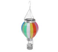 Kikumi Lanterne Solaire en Forme de Ballon à Air Chaud, 600MAh, Arc-en-Ciel, Marche/arrêt Automatique, Lumière Chaude, Suspendue, pour L'extérieur, Patio, Jardin, Yusat3dghxb9cfi
