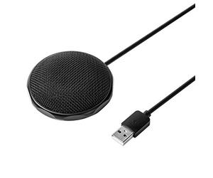 Kikumi Microphone à Condensateur Omnidirectionnel USB, Mini Micro Filaire pour Réunion et Entreprise, pour PC et Ordinateur Portable