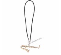Kikumi Mini Collier de Saxophone en Métal doré, Cadeau Délicat, Instrument de Musique Miniature, Collier avec Pendentif pour Anniversaire, Usage Quotidien