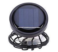 Kikumi Mini Ventilateur électrique Solaire à Clamp/Holder, Cellule de Refroidissement pour Climatisation, Voyage, Camping, Randonnée
