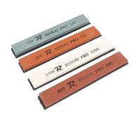 Kikumi Pack de 4 Pierres à Aiguiser les Couteaux, Aiguiseur de Couteaux, Grain 120, 320, 600, 1500, pour Ciseaux, Burins, Haches