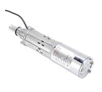 Kikumi Pompe à Eau Solaire Industrielle, 340W Pompe de Puits Profond en Acier Inoxydable 6,6 Gpm, 196 Pieds Pompe à Eau Submersible Solaire avec Scellage PTFE pour la Rivière,
