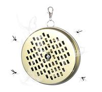 Kikumi Porte-Porte Boîte D'encens Portable pour Le Terrasse Extérieure Patio Camping Randonnée (Doré)