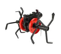 Kikumi Roue à Outils de Cultivateur, Alliage D'aluminium et de Fer, 6 Griffes, Roue de Culture Profonde de Jardin Polyvalente pour Tondre l'herbe, Ameublissement du Sol, 26 Mm, 9 Dents