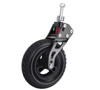 Kikumi Roulette de Remplacement Universelle en PU, Moyeu en PP de 7 Pouces, avec Ressort Amortisseur pour Panier de Courses