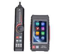 Kikumi Testeur de Câble Réseau, Testeur de Câble Ethernet RJ45 UTP avec écran Tactile IPS 4 Pouces pour Détection PoE, Mesure de la Longueur du, Détection de Tension AC sans