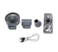 Kikumi Ventilateur Turbo Souffleur d'air 30 Réglage de la Vitesse de Vitesse 10000mAH Batterie Batterie Portable Portable avec Une Fonction de Lumière LED de Banque d'alimentation