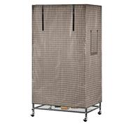 KIKYKUBBLETASW Housse de Protection Universelle for Cage à Oiseaux, Protection for Cage à perroquets, Tissu Oxford, for l'intérieur et l'extérieur(Gray)